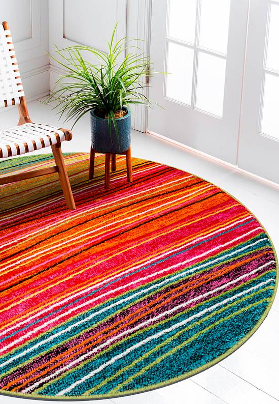 Недорогой синтетический ковер 2773-Multicolor