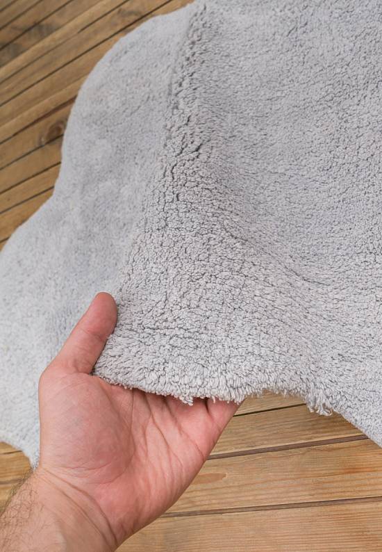 Серый коврик для ванной из хлопка Cloud-Grey