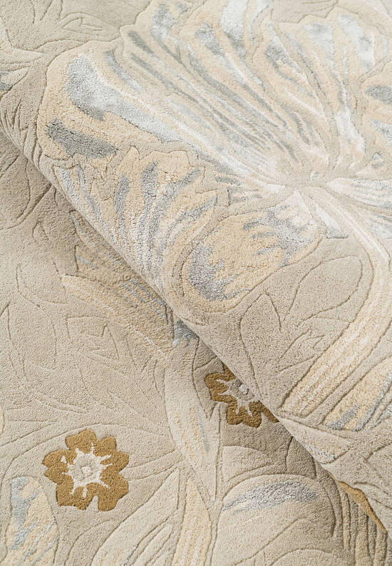 Изящный шерстяной ковер с цветочным узором Pimpernel-28701