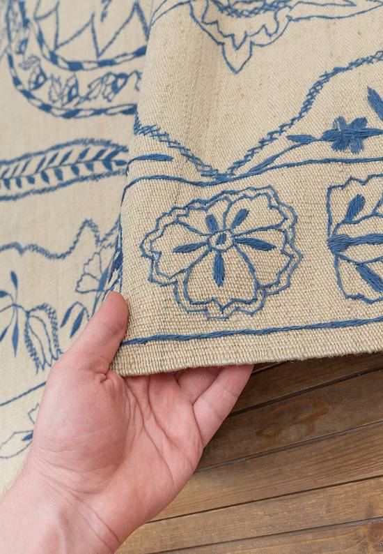 Элитный ковер ручной работы Kilim Addis Ababa Blue
