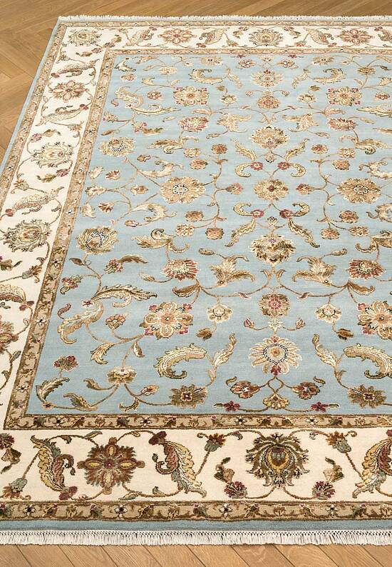 Элитный ковер ручной работы 10/10 RS-03-3-Light Blue/Ivory