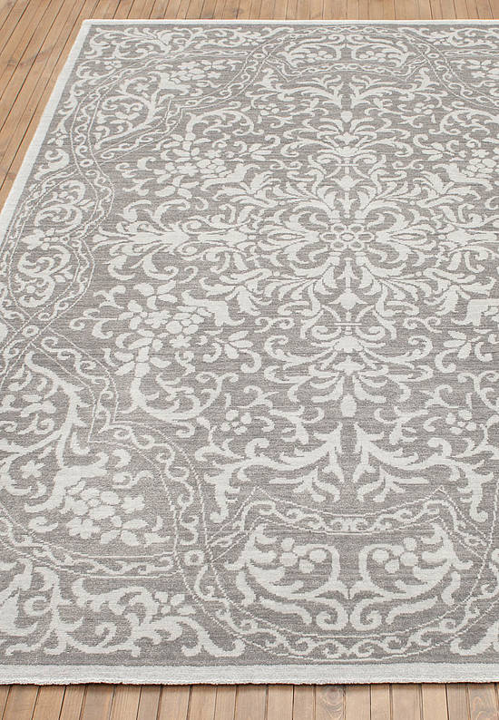 Неоклассический ковер из бамбукововй вискозы 511-Grey Platin