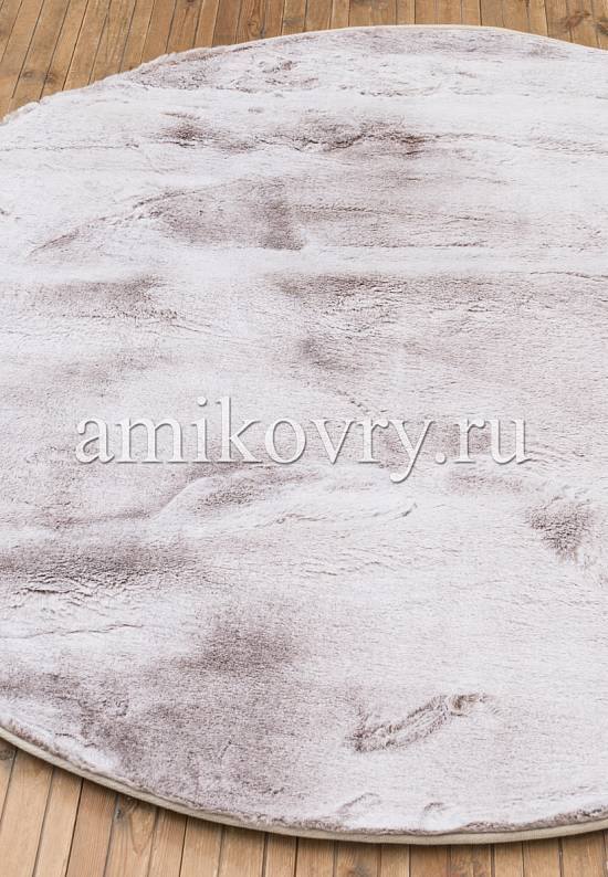 Пушистый ковер с мягким ворсом Beige-White discount1