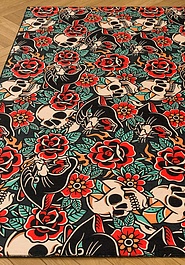 безворсовый ковер в перспективе Rio Old School Pattern