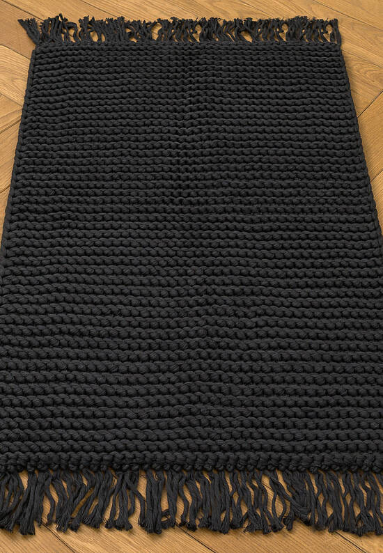 Серый коврик для ванной  Lavish-Dark Gray