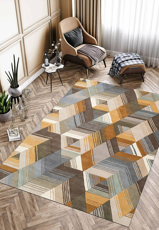 Дизайнерский ковер ручной работы Arccos-40206