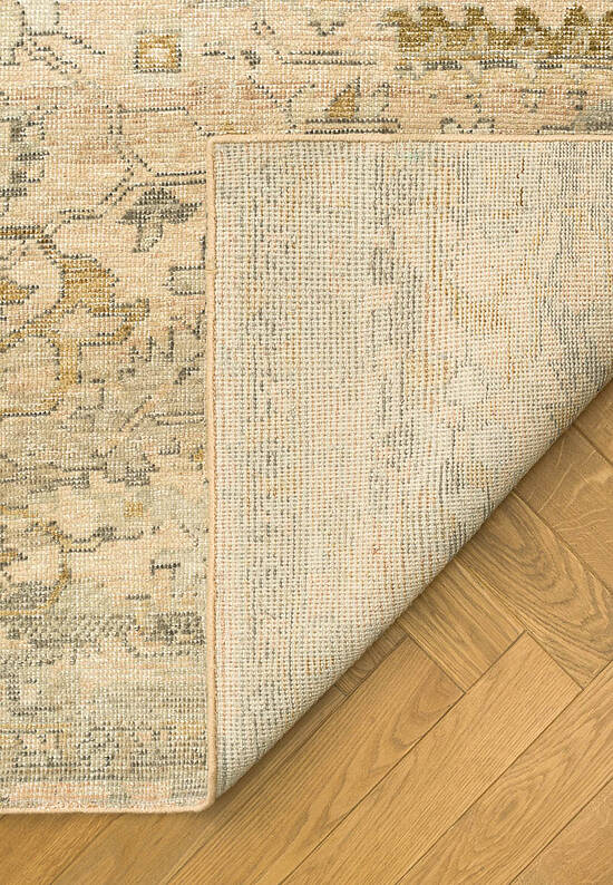 Безворсовый ковер из шерсти Peach Taupe