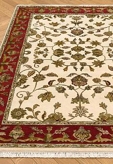 ковер в перспективе против ворса Kashan gold 10/10 CH-102-7-Ivory/Red