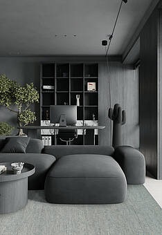 безворсовый ковер в интерьере Nature 1191.001-2J05A