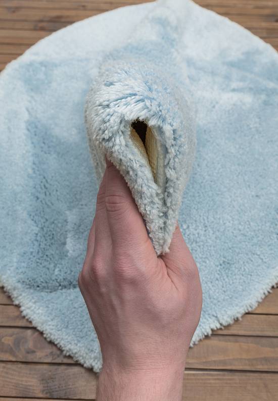 Голубой мягкий коврик для ванной 3505 Pastel Blue