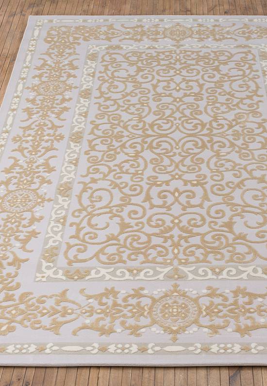 Турецкий синтетический ковер 12451-Cream-1