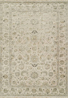 дизайн ковра Kashan gold Antique White Grey