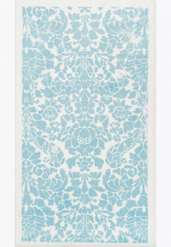 Голубой коврик для ванной Stencil 01 Ancient Blue