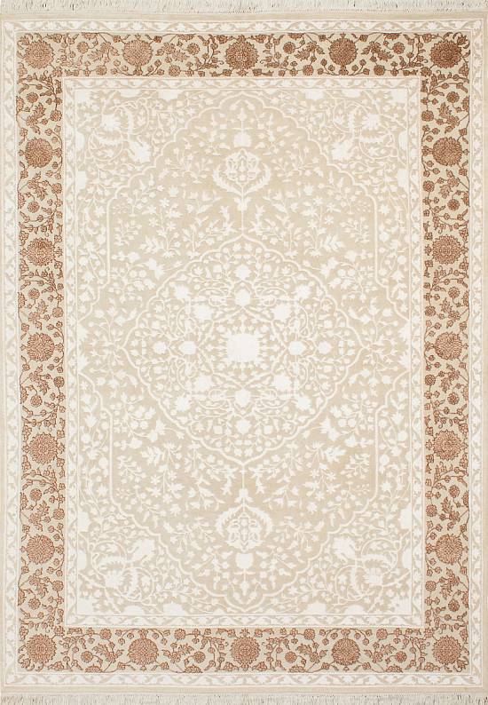 Роскошный ковер ручной работы Mohini-Ivory/Brown