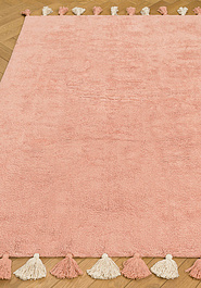 ковер ручной работы в перспективе Lillaland Colorful Pink
