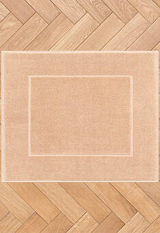 дизайн коврика для ванной Aura Beige квадрат