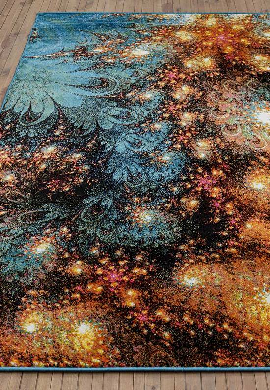 Недорогой синтетический ковер C011-Multicolor