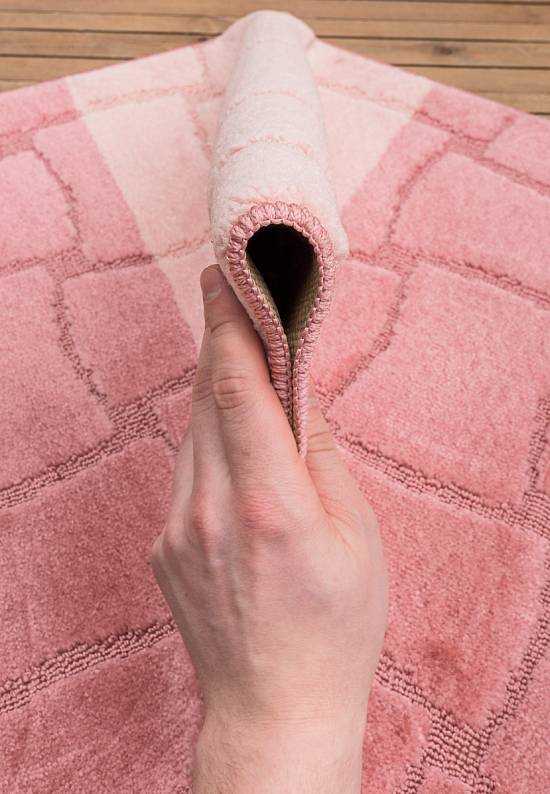 Комплект ковриков для ванной и туалета Sariyer 2580 Dusty Rose BQ
