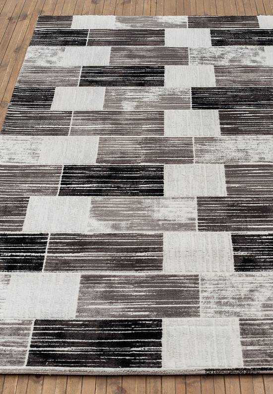 Турецкий акриловый ковер 1440 Grey-Black