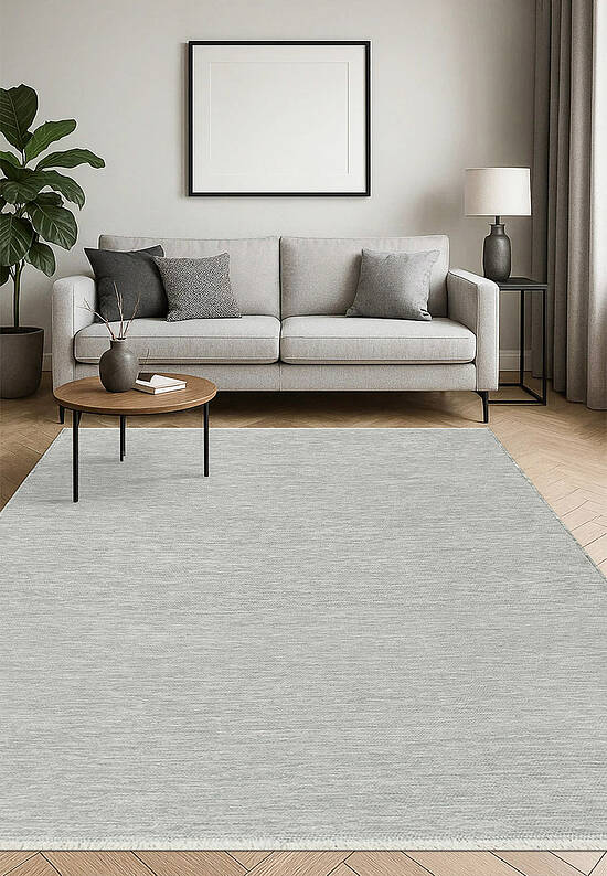 Безворсовый однотонный ковер A7-1483