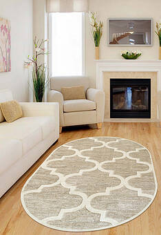 ковер в интерьере Soho 5519-18453 овал