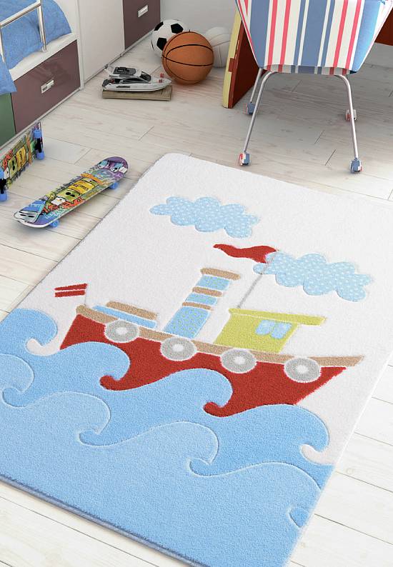 Детский ковер с ворсом Baby Ship 01 Blue