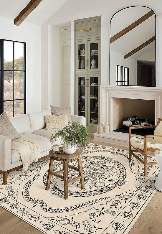 Элитный ковер ручной работы Kilim Addis Ababa Black
