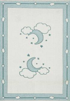 Двусторонний безворсовый ковер Noa Baby NB 01 Blue