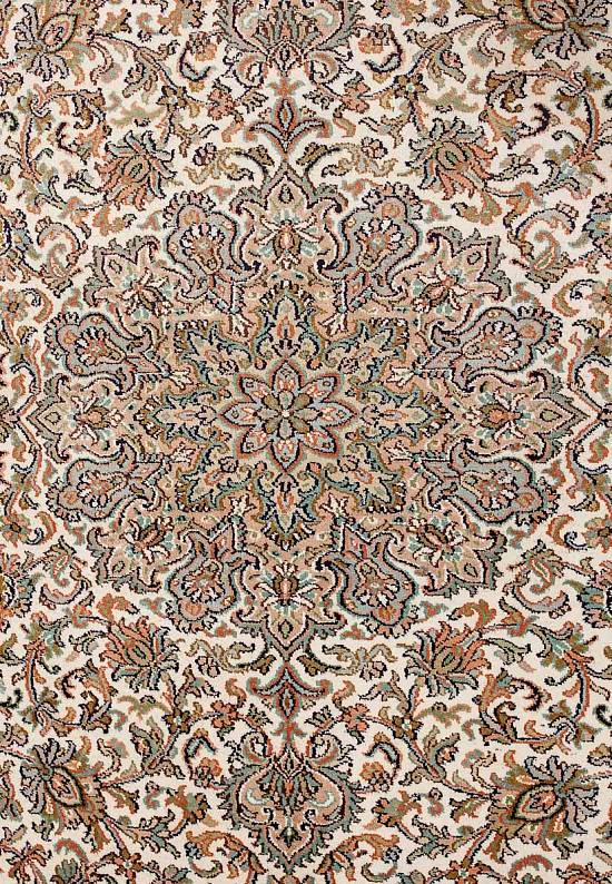 Шелковый ковер ручной работы из Индии 237086-beige/beige