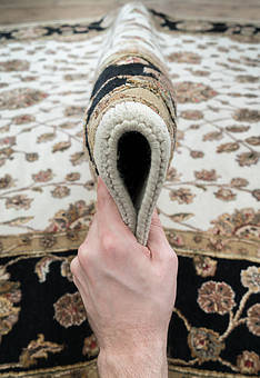 фактура ковра Kashan gold Ivory Black