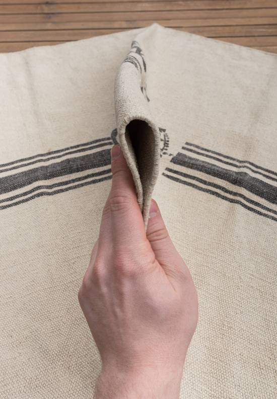 Безворсовый ковер из хлопка JHC-17-20 natural-grey