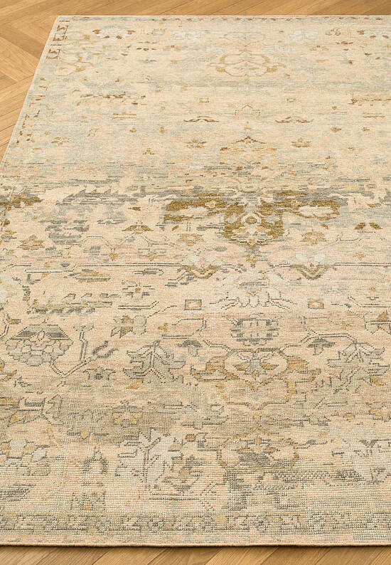 Безворсовый ковер из шерсти Peach Taupe