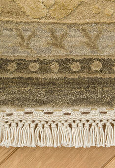 фрагмент ковра Kashan gold Gray Brown Sand