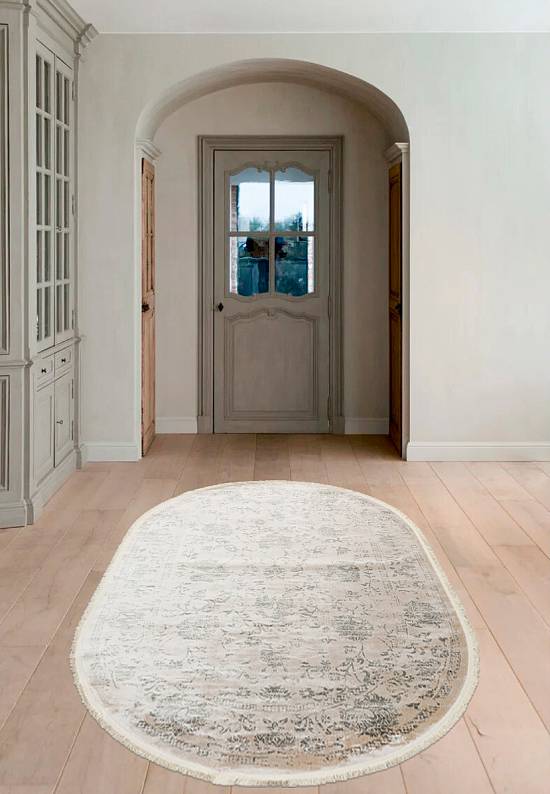 Неоклассический вискозный ковер из Турции MG165-Beige