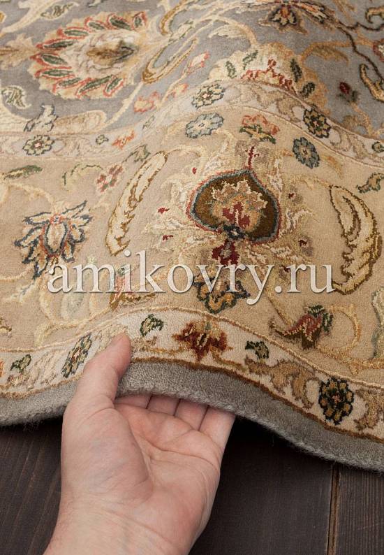 Эксклюзивный ковер ручной работы из Индии 14/14 QNQ-16-Blue/Gold