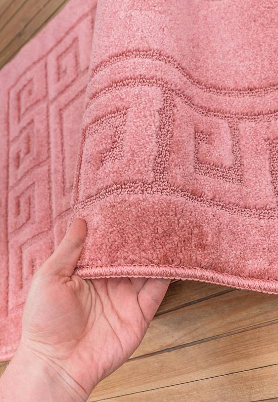 Розовый комплект ковриков для ванной комнаты и туалета Ethnic 2580 Dusty Rose BQ