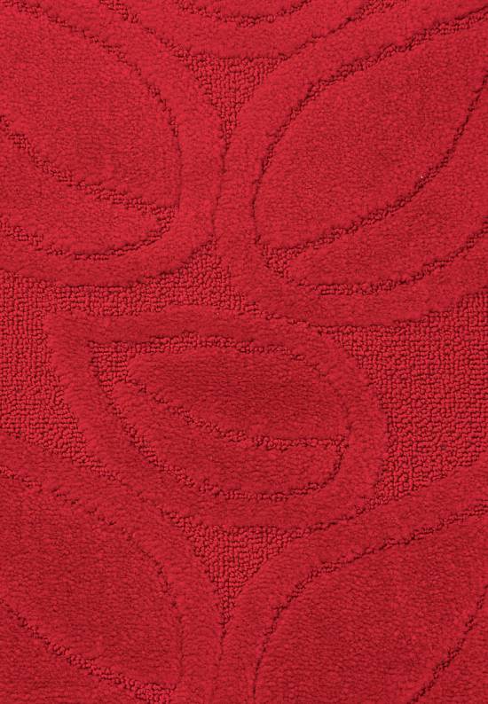 Красный коврик для ванной  Flora 2586 Red