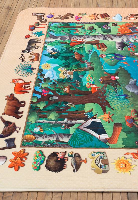 Детский мягкий игровой коврик Foret Discoverte-C