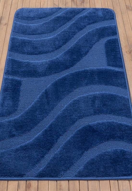 Синий коврик для ванной Symphony 2582 Dark Blue