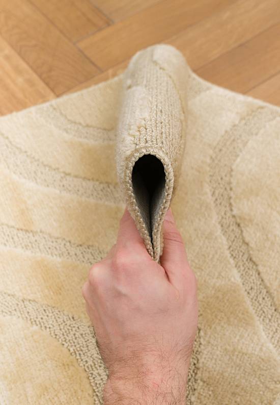 Бежевый комплект ковриков для ванной и туалета Symphony 2540 Beige PS