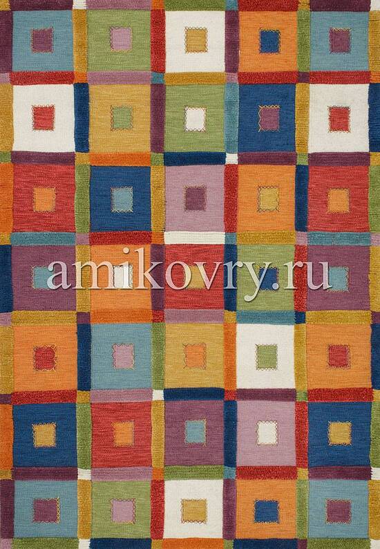 Современный ковер ручной работы из Турции 7577-Multy