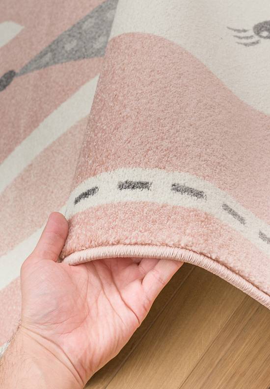 Недорогой современный ковер 2349-Light Pink