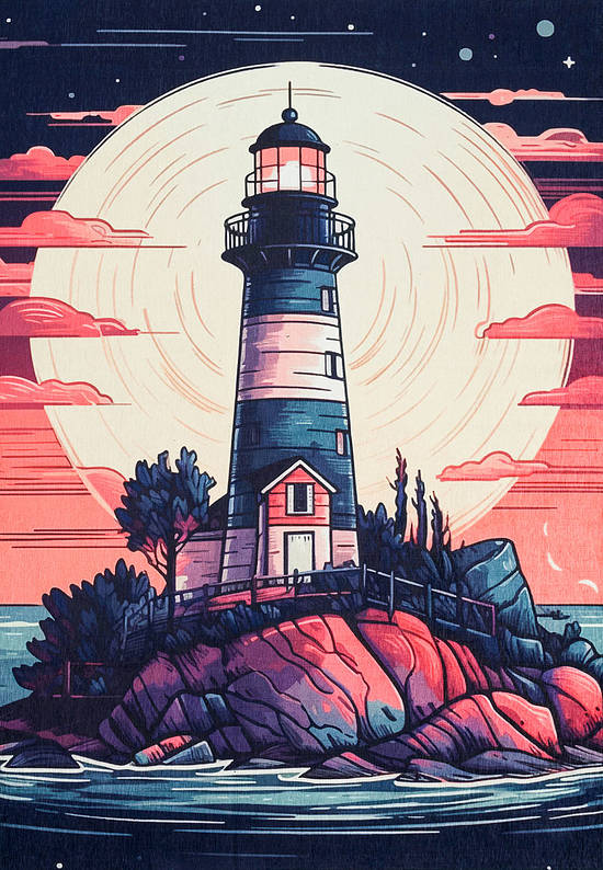 Безворсовый ковер для подростка Lighthouse
