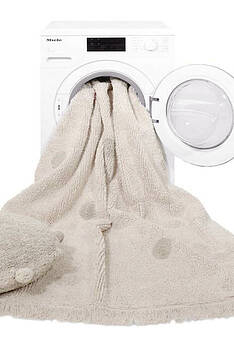 стираемый ковер Lorena Canals Cotton Hippie Polka Dots Vintage Olive C-HIDO-OLV