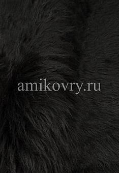 фрагмент шкуры из искусственной овчины black