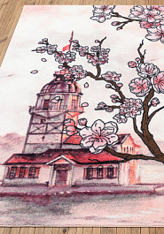 ковер в перспективе Confetti Kids Maidens Tower 01 Pink