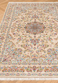 ковер в перспективе против ворса Ottoman Silk Golchin-Beige