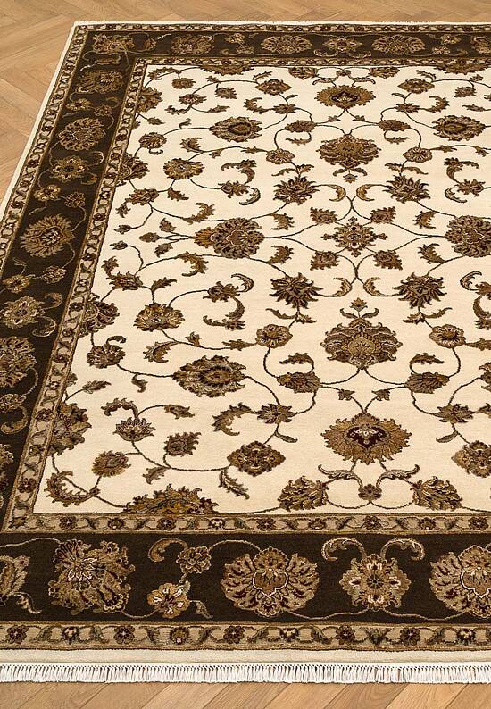 Элитный ковер ручной работы 10/10 AM-101-2-Ivory/Brown