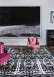 ковер в интерьере Art Rugs Florence Black