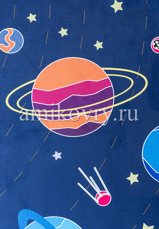 Детский плюшевый игровой коврик Matlig 0334 Открытый космос